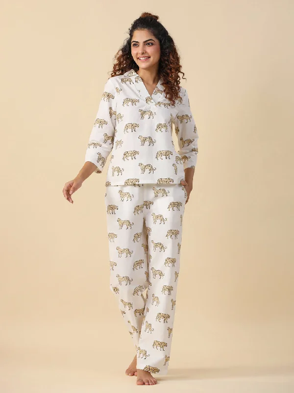 Leopard cotton  Sleep set