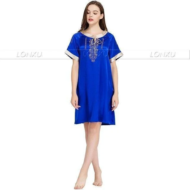 Sleepwear-Women's Nightdress, Silk